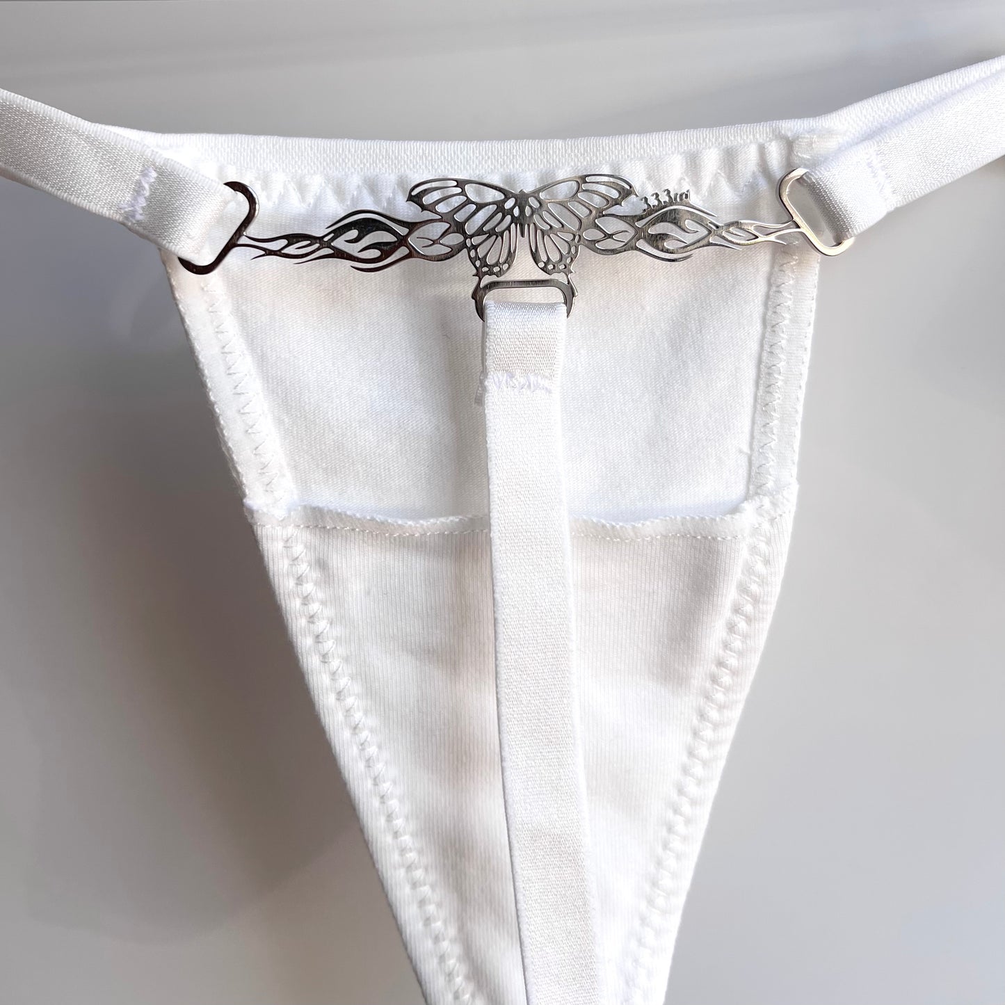 Butterfly Tattoo Thong ⋆ White
