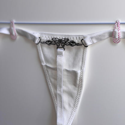 Butterfly Tattoo Thong ⋆ White